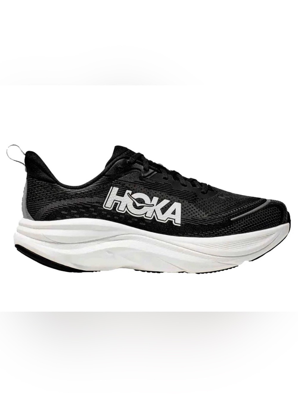 Hoka ONE ONE 🔥 Skyflow Black Athletic Running Sneakers Sz 12 1155111 BWHT NEW - Picture 7 of 14